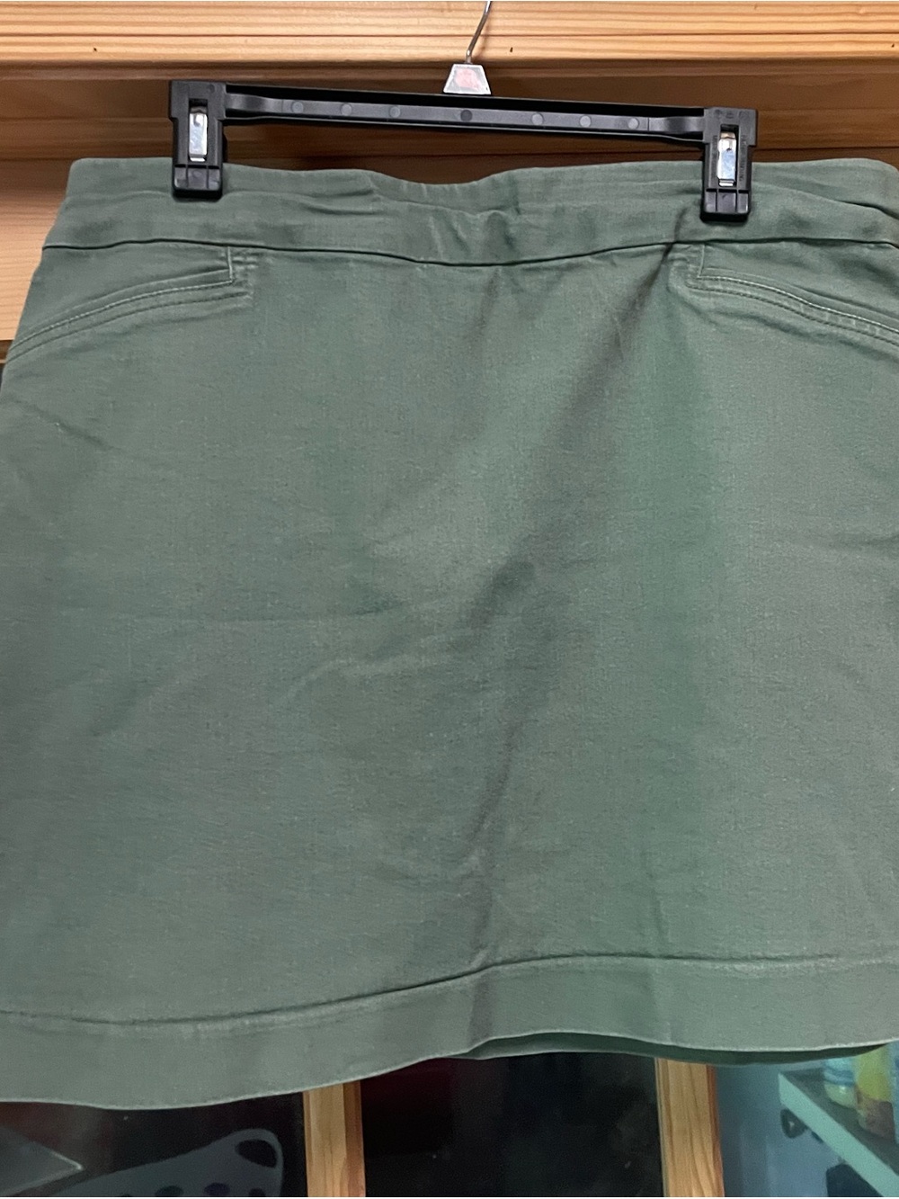 croft & barrow Olive Green Pull-On Skort